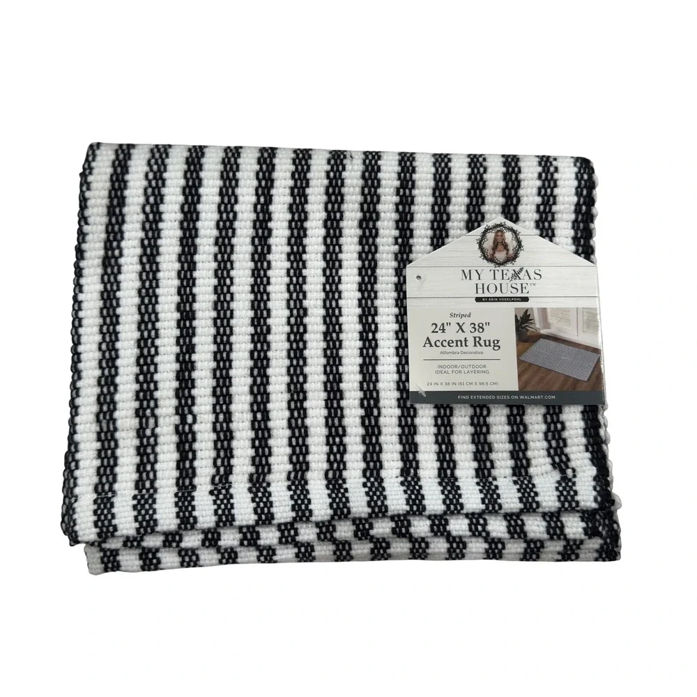 My Texas House black striped